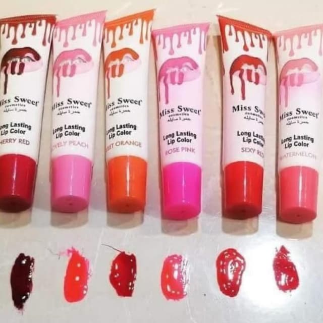 Miss Sweat Long Lasting Lip Color (6pcs Pack)