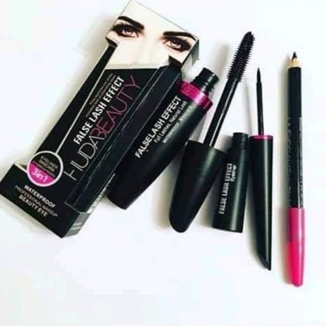 Hudabeauty 3in1 set (Eyeliner+Mascara+Eye Pencil)